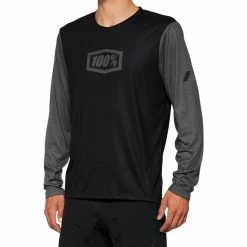 100% Airmatic Langarm Trikot Herren Schwarz