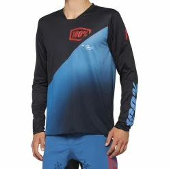 100% R-Core X Langarm Trikot Herren Schwarz/blau
