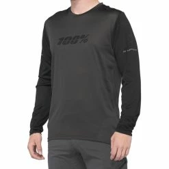 100% Ridecamp Langarm Trikot Herren Schwarz