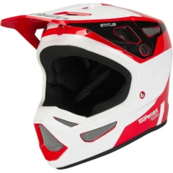 100% Status DH/BMX Helm Rot/weiß