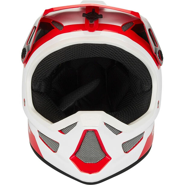 100% Status DH/BMX Helm Rot/weiß – Bild 2