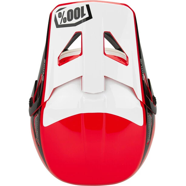100% Status DH/BMX Helm Rot/weiß – Bild 6