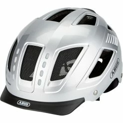ABUS Hyban 2.0 LED Helm Silber
