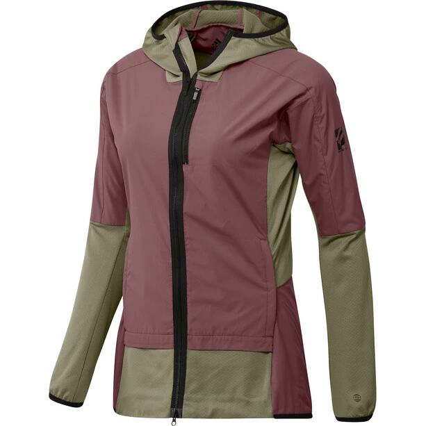 Adidas Five Ten 5.10 Flooce Jacke Damen Oliv/rot