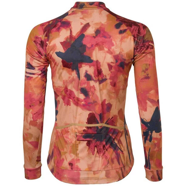 AGU Trend Oil Flower Langarm Trikot Damen Rot/bunt – Bild 2