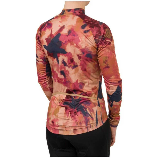 AGU Trend Oil Flower Langarm Trikot Damen Rot/bunt – Bild 4