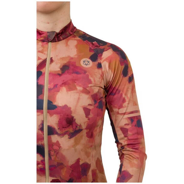 AGU Trend Oil Flower Langarm Trikot Damen Rot/bunt – Bild 5