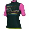 Alé Cycling Alé Cycling Logo Kurzarm Trikot Damen Oliv/pink