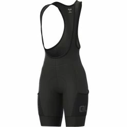 Alé Cycling Alé Cycling Off-Road Gravel Stones Cargo Trägershorts Damen Schwarz