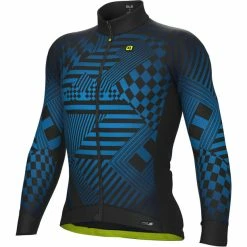 Alé Cycling Alé Cycling PR-S Checker Langarm Trikot Herren Blau/schwarz
