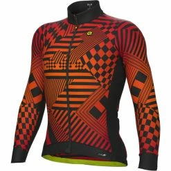 Alé Cycling Alé Cycling PR-S Checker Langarm Trikot Herren Rot/schwarz