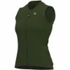 Alé Cycling Alé Cycling Solid Color Block Trikot Ärmellos Damen Oliv