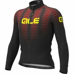 Alé Cycling Alé Cycling Solid Thorn Langarm Trikot Herren Schwarz/rot