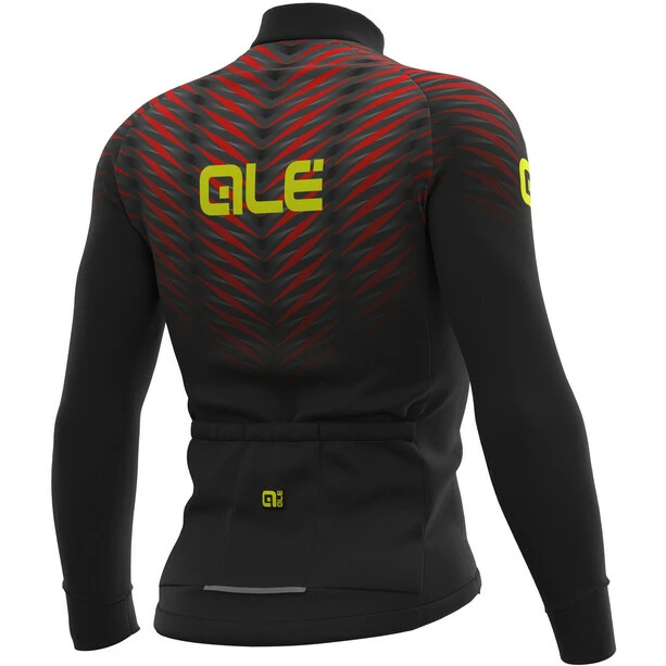 Alé Cycling Alé Cycling Solid Thorn Langarm Trikot Herren Schwarz/rot – Bild 2