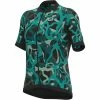 Alé Cycling Alé Cycling Woodland Kurzarm Trikot Damen Petrol/oliv