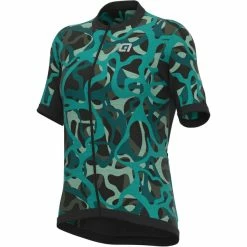 Alé Cycling Alé Cycling Woodland Kurzarm Trikot Damen Petrol/oliv