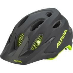 Alpina Carapax Flash Helm Jugend Schwarz/gelb
