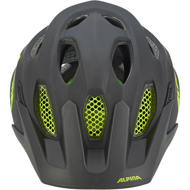 Alpina Carapax Flash Helm Jugend Schwarz/gelb – Bild 2