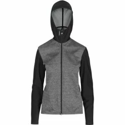 ASSOS Trail Frühling/Herbst Kapuzenjacke Damen Grau/schwarz