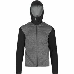 ASSOS Trail Frühling/Herbst Kapuzenjacke Herren Grau/schwarz