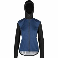 ASSOS Trail Frühling/Herbst Kapuzenjacke Damen Blau