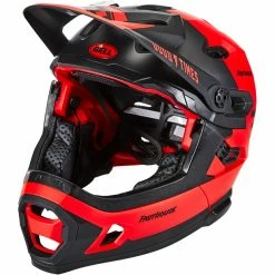 Bell Super DH MIPS Helm Rot/schwarz