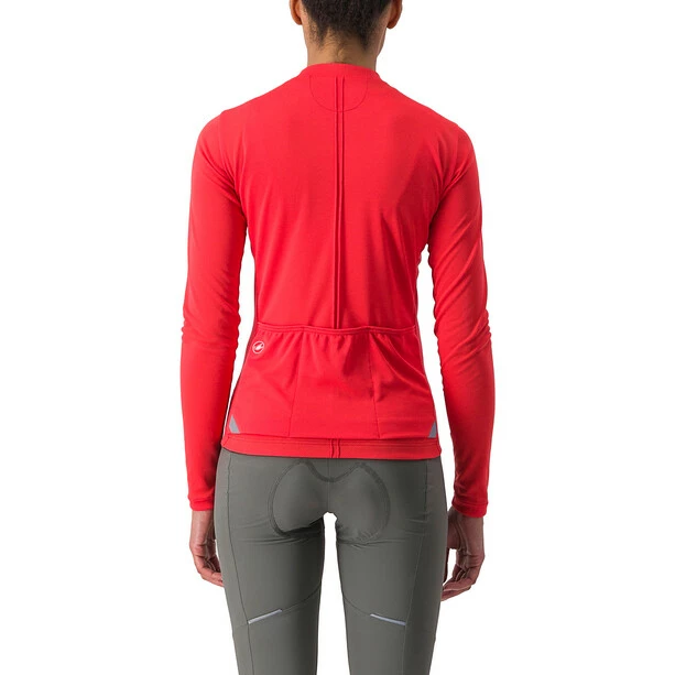 Castelli Anima 4 Langarm Trikot Damen Rot – Bild 2