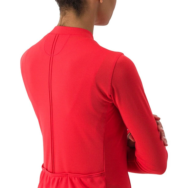 Castelli Anima 4 Langarm Trikot Damen Rot – Bild 3