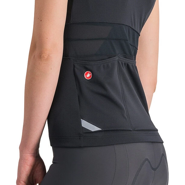 Castelli Anima 4 Kurzarm Trikot Damen Schwarz – Bild 3