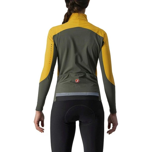 Castelli Beta ROS Jacke Damen Gelb/oliv – Bild 2
