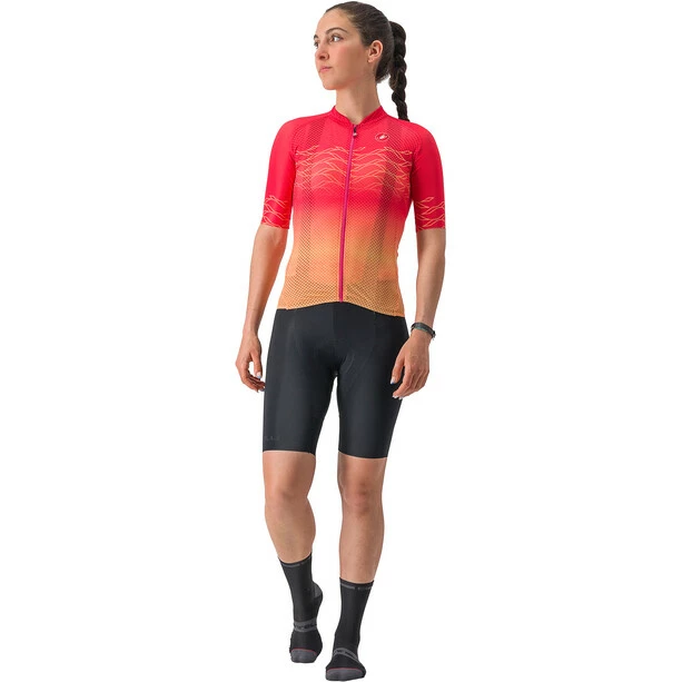 Castelli Climber'S 2.0 Trikot Damen Rot/orange – Bild 3
