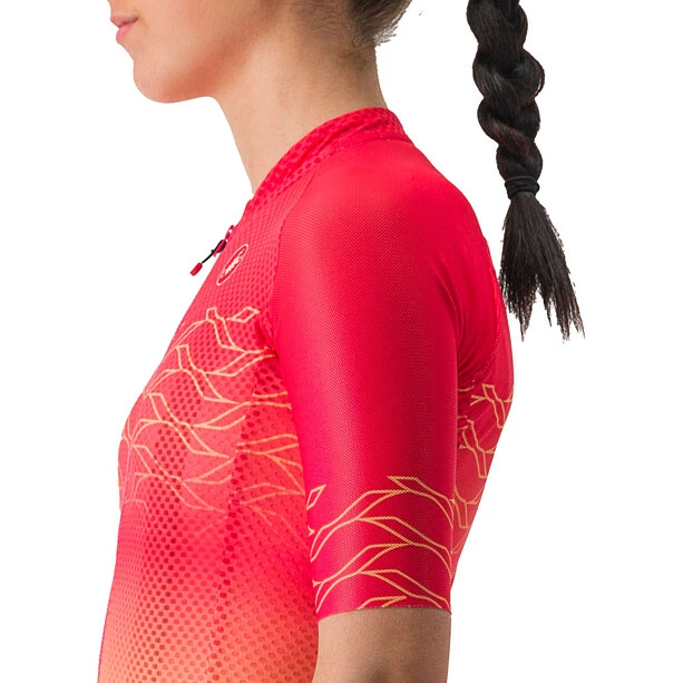 Castelli Climber'S 2.0 Trikot Damen Rot/orange – Bild 4