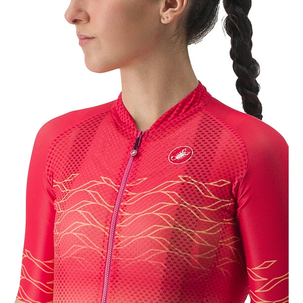 Castelli Climber'S 2.0 Trikot Damen Rot/orange – Bild 5