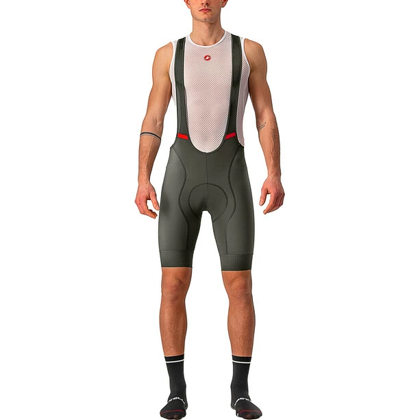 Castelli Competizione Trägershorts Herren Oliv