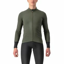 Castelli Flight Air Langarm Trikot Herren Oliv