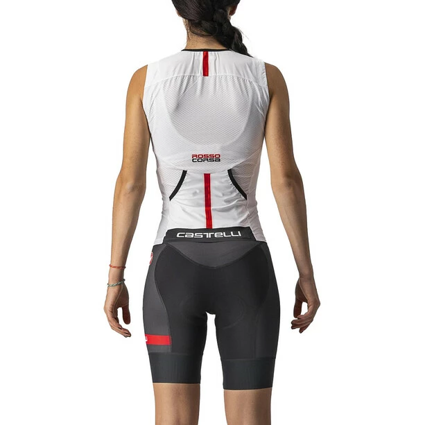 Castelli Free 2 Tri Singlet Damen Weiß/schwarz – Bild 2