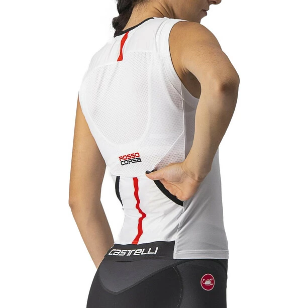 Castelli Free 2 Tri Singlet Damen Weiß/schwarz – Bild 3