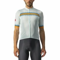 Castelli Grimpeur Trikot Herren Türkis/gelb