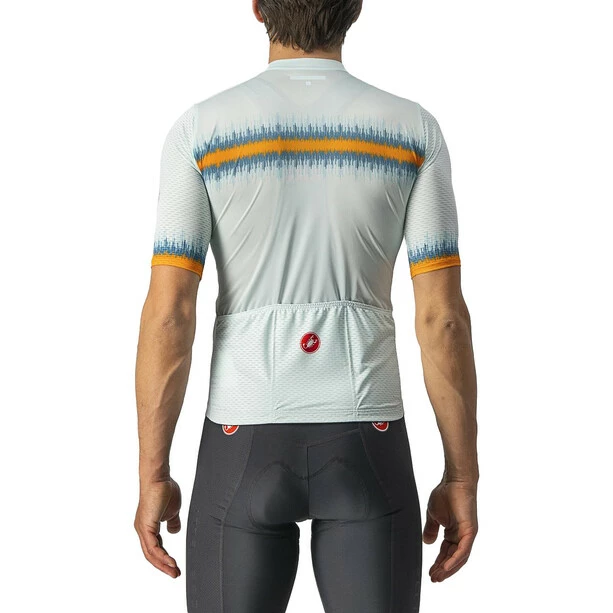 Castelli Grimpeur Trikot Herren Türkis/gelb – Bild 2