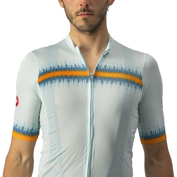 Castelli Grimpeur Trikot Herren Türkis/gelb – Bild 6