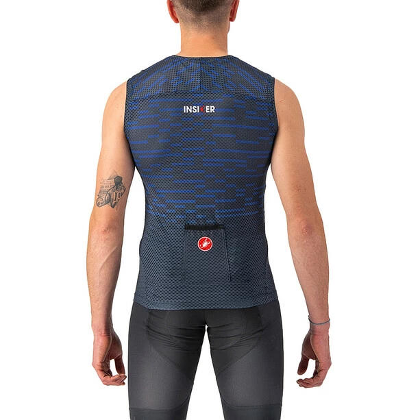Castelli Insider Trikot Ärmellos Herren Blau – Bild 2