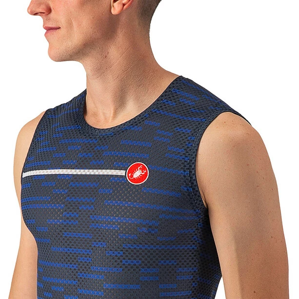 Castelli Insider Trikot Ärmellos Herren Blau – Bild 5
