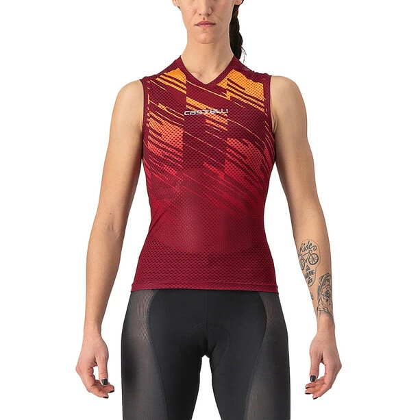 Castelli Insider Trikot Ärmellos Damen Rot