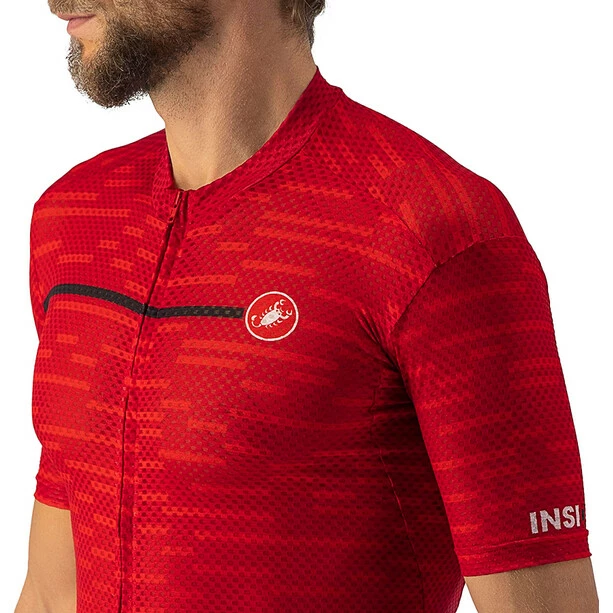 Castelli Insider Kurzarm Trikot Herren Rot – Bild 5