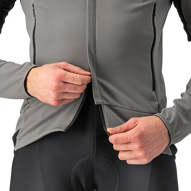 Castelli Perfetto RoS 2 Zip-Off Jacke Herren Grau – Bild 6