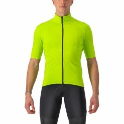 Castelli Perfetto RoS 2 Wind Kurzarm Trikot Herren Gelb