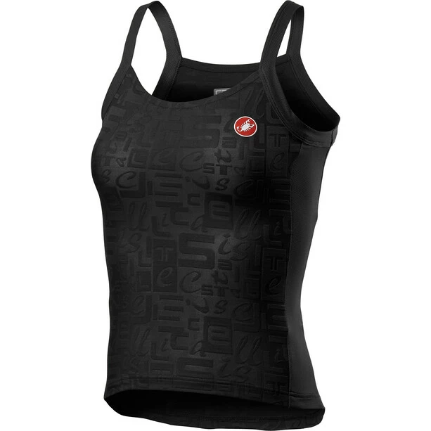 Castelli Promessa Jacquard Bavette Tank Damen Schwarz