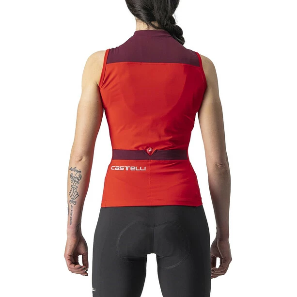 Castelli Solaris Ärmelloses Trikot Damen Rot – Bild 2
