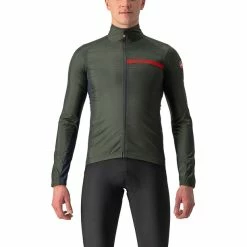Castelli Squadra Stretch Jacke Herren Grün