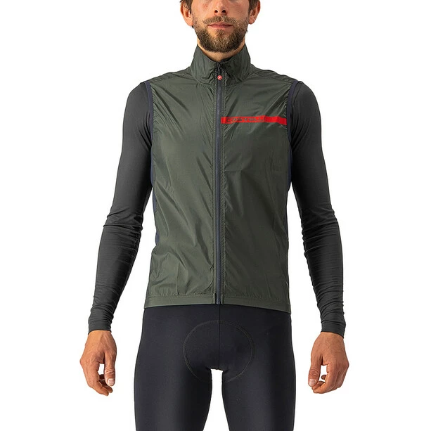 Castelli Squadra Stretch Weste Herren Oliv/grau